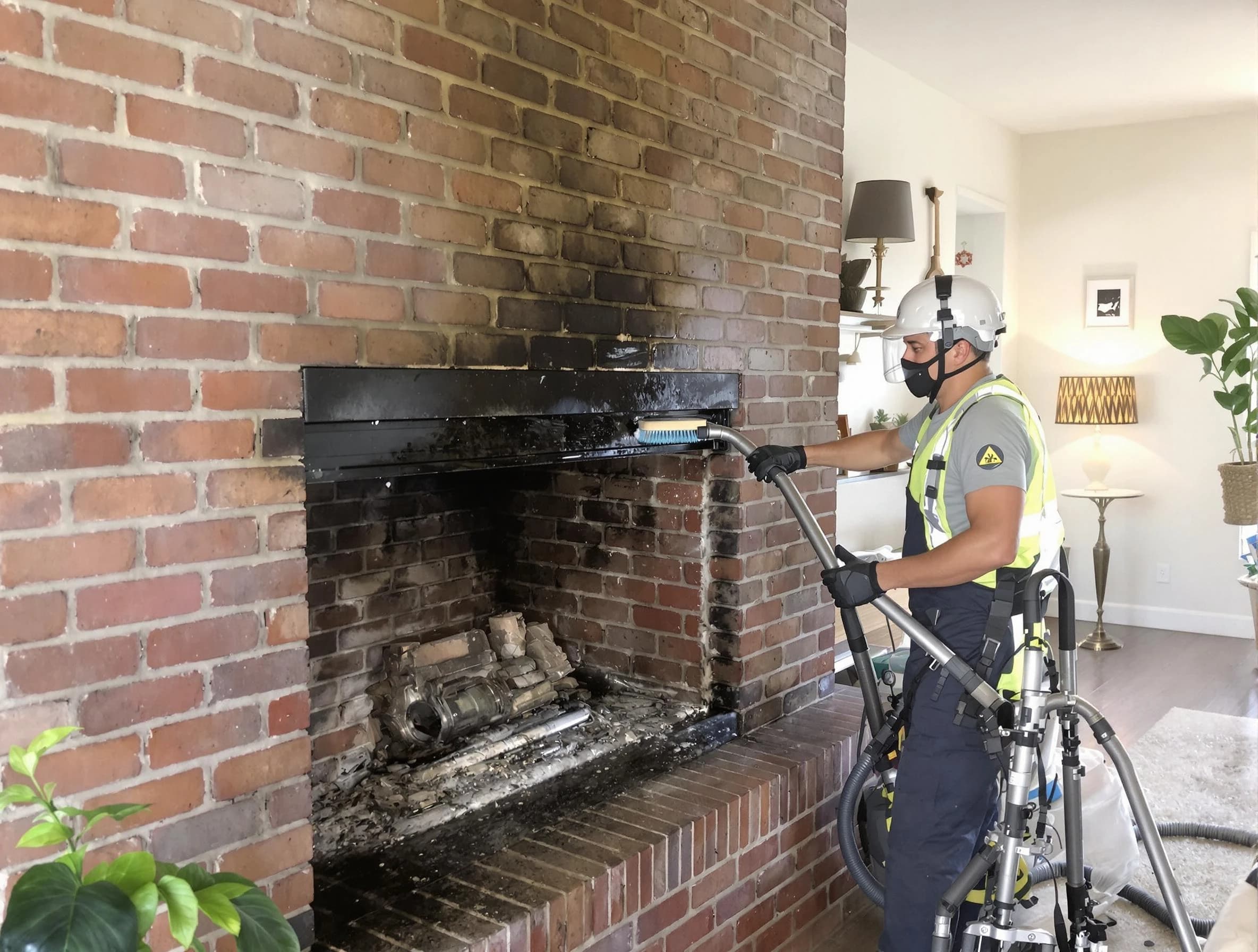 Danvers Chimney Sweep providing fireplace cleaning services in Danvers, MA
