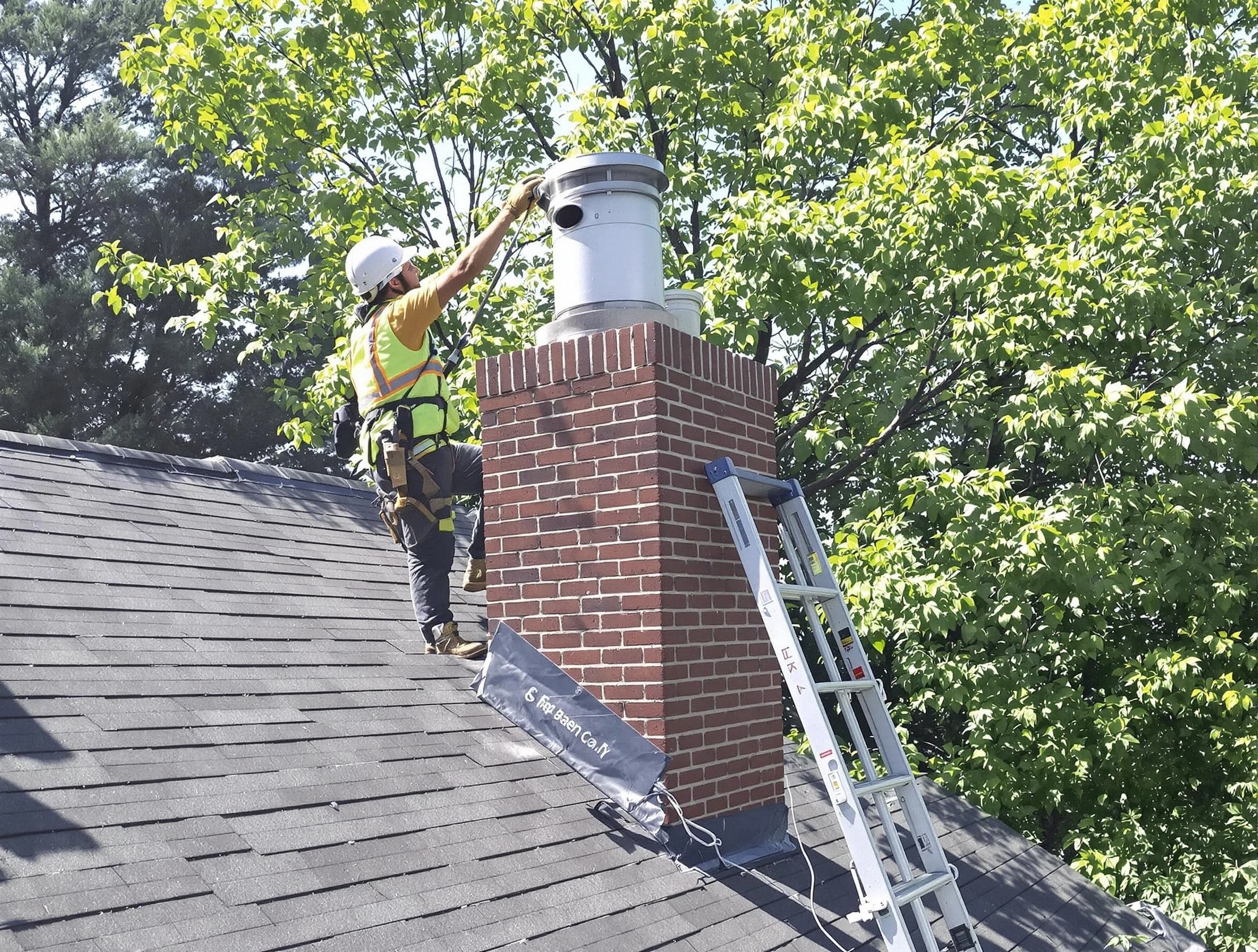 Chimney liner inspection by Danvers Chimney Sweep in Danvers, MA