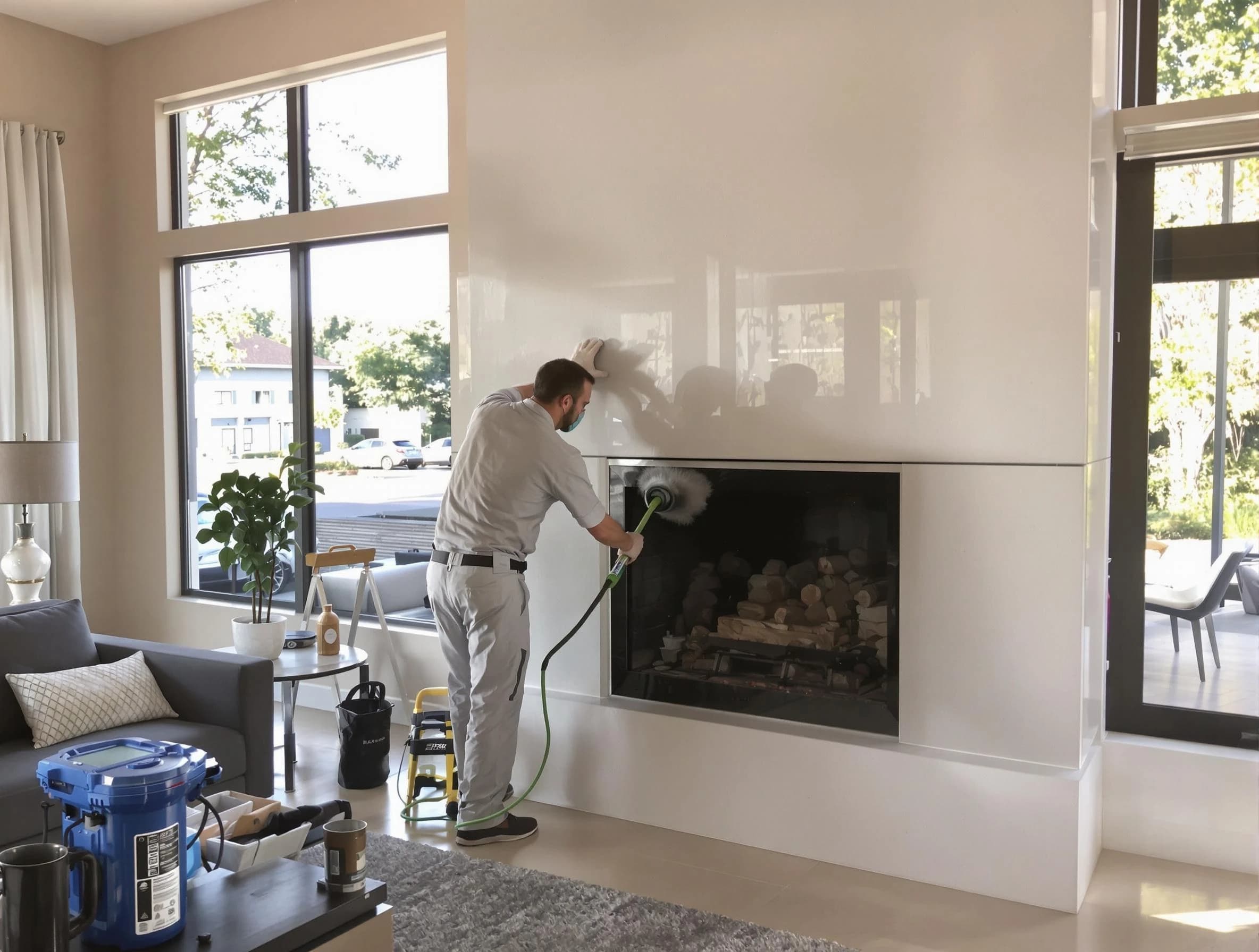 Danvers Chimney Sweep performing thorough soot removal in Danvers, MA