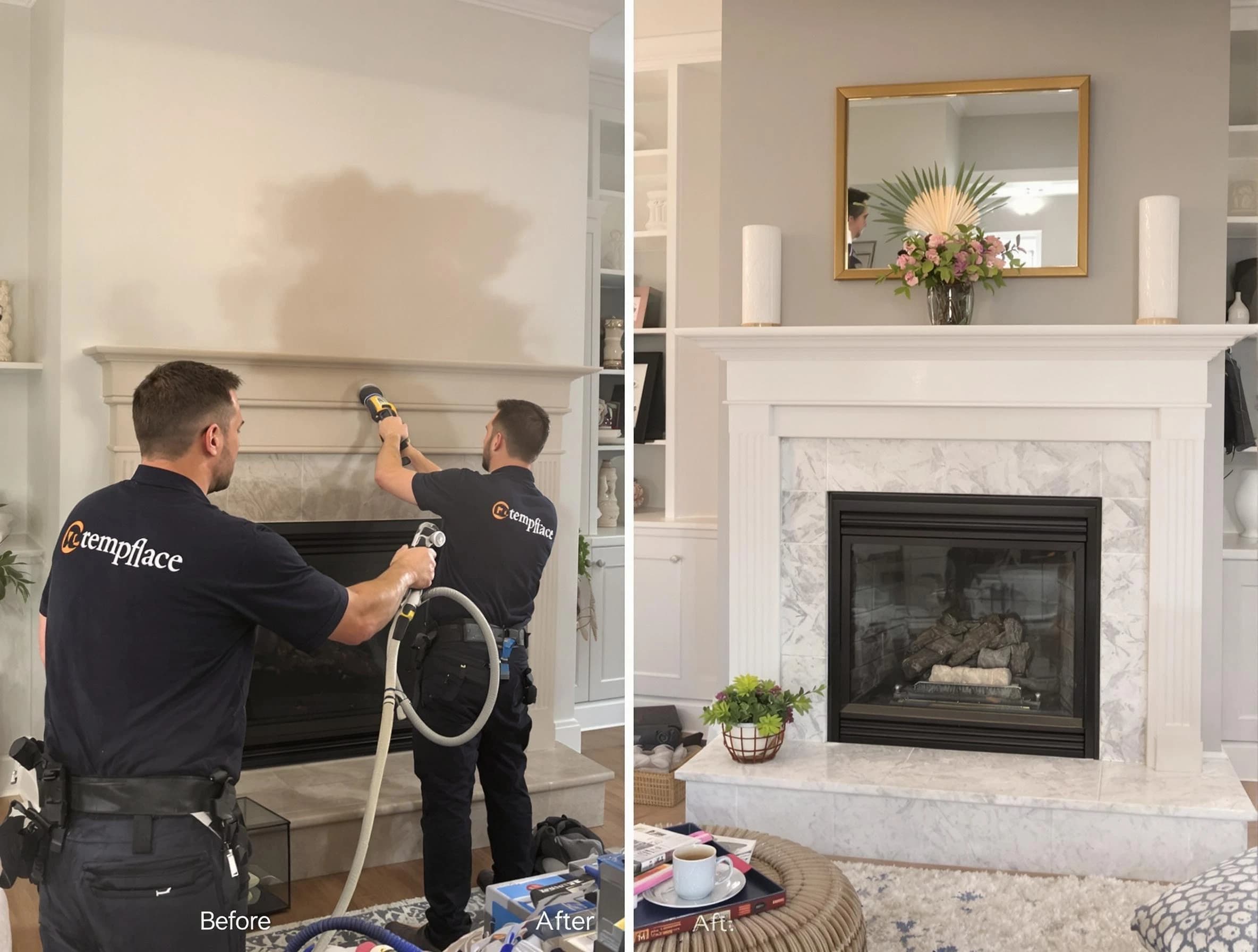 Professional soot removal by Danvers Chimney Sweep team in Danvers, MA