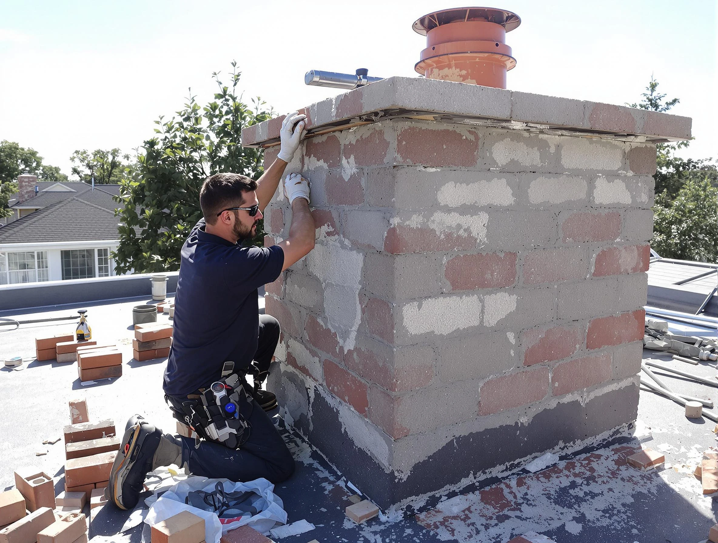 Advanced chimney repair process by Danvers Chimney Sweep in Danvers, MA