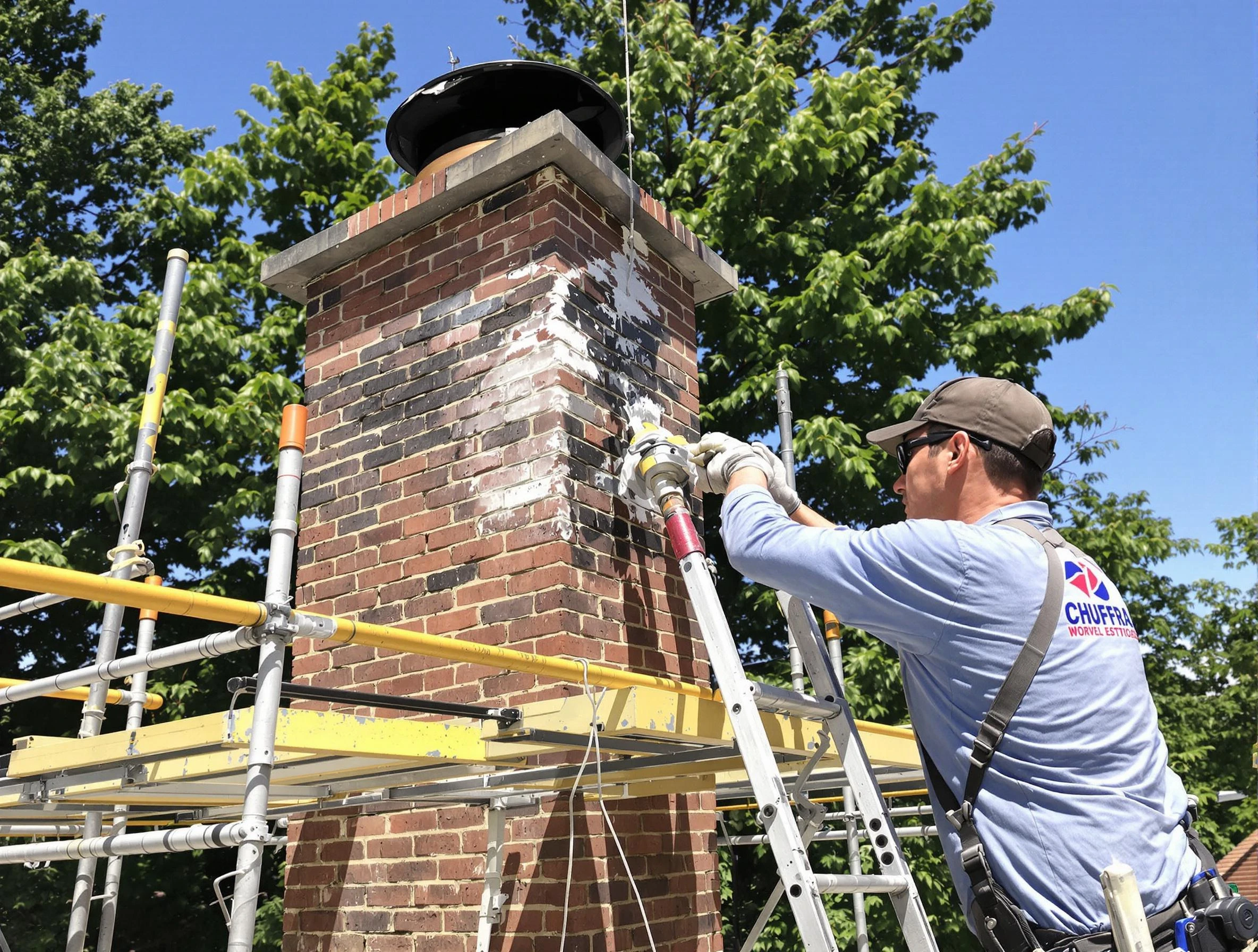 Structural chimney repair by Danvers Chimney Sweep in Danvers, MA